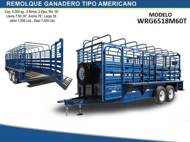 Remolque Ganadero 6 ton de Super Equipos