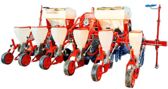 Sembradora Neumática de 6 Surcos con Fertilizadores de Super Equipos