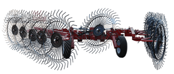 Cosechadora agrícola de Forraje de 12 Aros de Super Equipos
